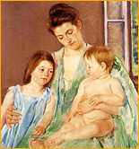 Mary Cassatt - Young Mother and Two Children (1905 .)
